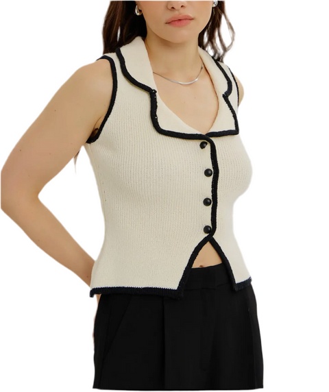 Imelda Collared Vest