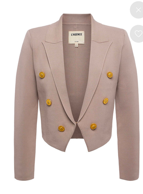 Elio Crop Knit Blazer